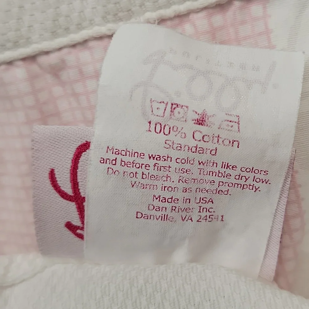 Lilly Pulitzer Perfectly Patched Reversible Twin 60x85 Duvet Cover Matching Sham